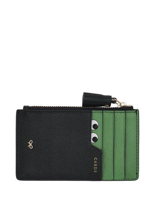 Peeping Eyes card holder ANYA HINDMARCH | 197786INK GREEN